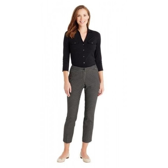 J. McLaughlin Black and White Cosmo Gingham Stretch Slacks, Women’s Size 4 - Picture 2 of 9